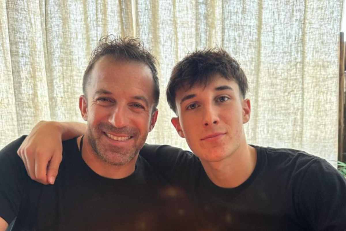 alessandro del piero e il figlio